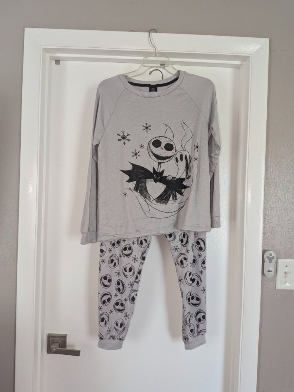 Disney the Nightmare Before Chrismas Jack Skellington Pajama set Size Med